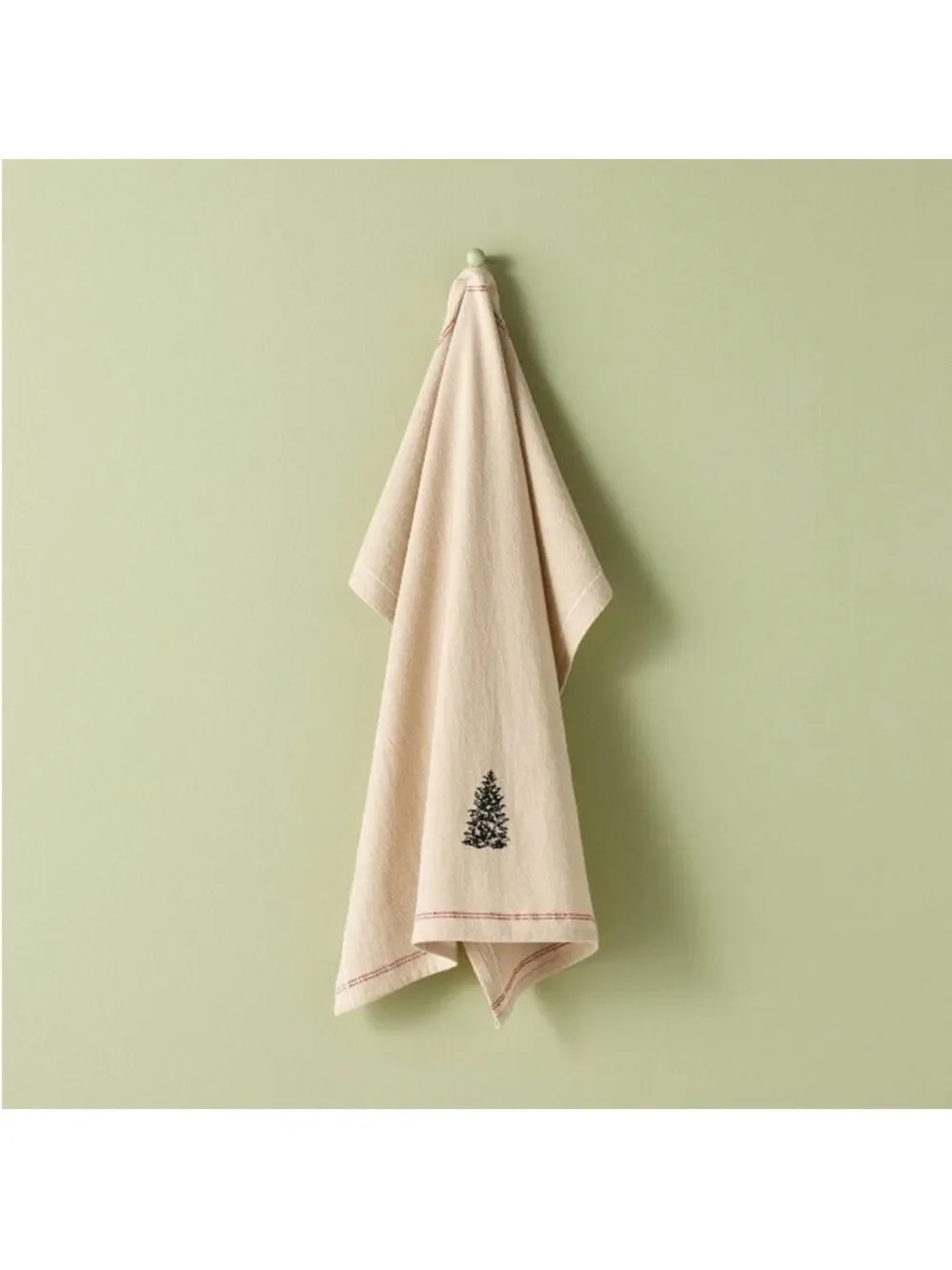 Flour Sack Towel Embroidered Tree Red - Hearth & Hand™ with Magnolia